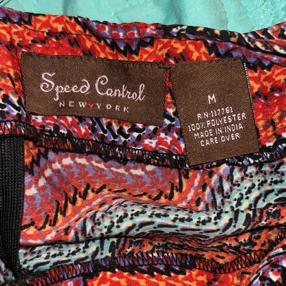 Womens Juniors Medium Speed Control Romper Casual Multicolor Sleeveless Zip Up - Picture 10 of 11